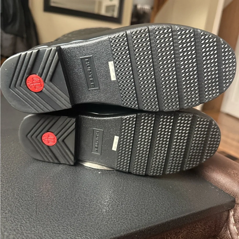 Hunter Quilted Tall Rain Boots in Black